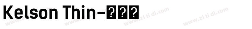 Kelson Thin字体转换